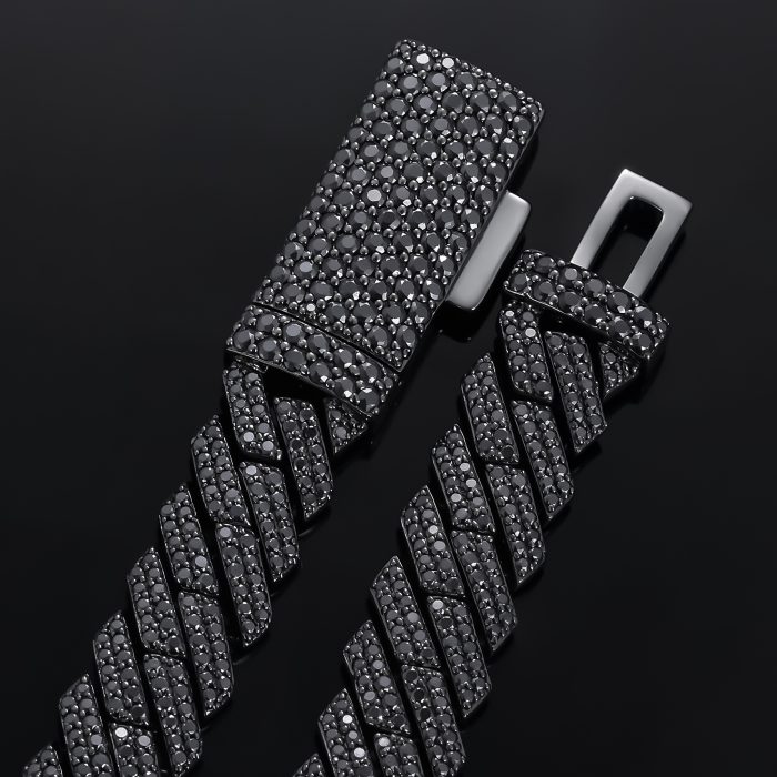 Pulso cuban Miami oro negro - Imagen 2