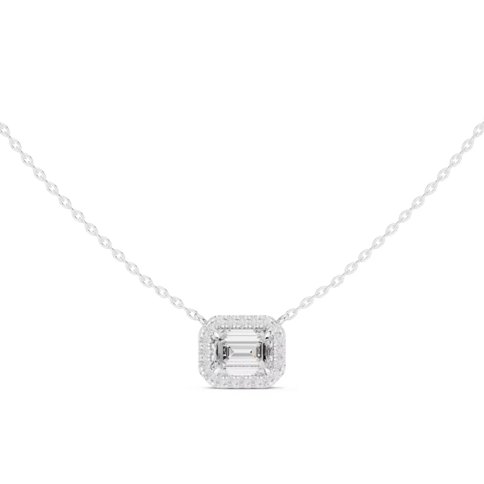 Dije con Diamante Solitario Corte Esmeralda - Imagen 12
