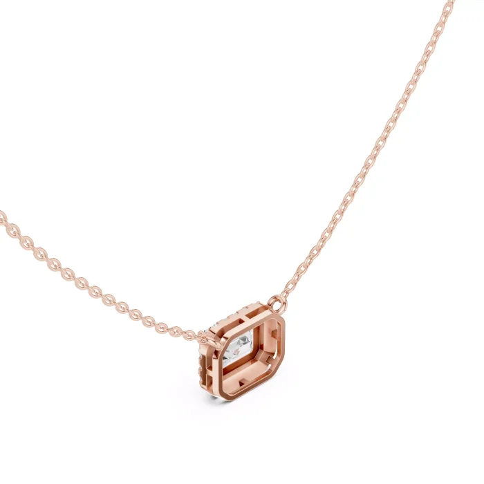 Dije con Diamante Solitario Corte Esmeralda - Imagen 10