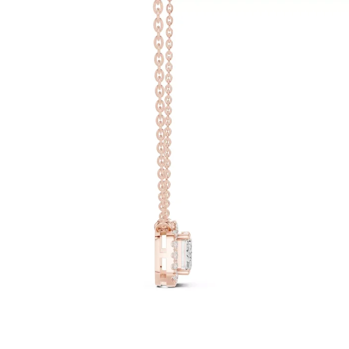 Dije con Diamante Solitario Corte Esmeralda - Imagen 9