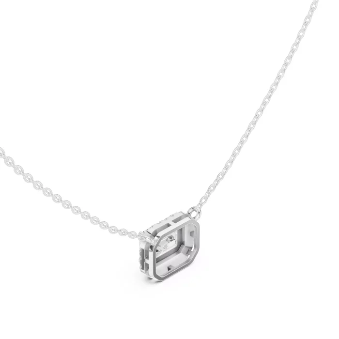 Dije con Diamante Solitario Corte Esmeralda - Imagen 7