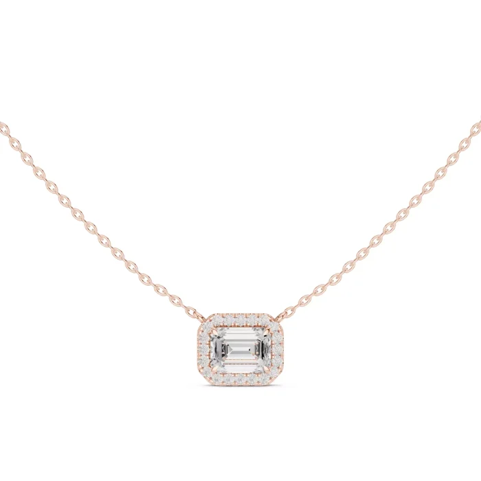 Dije con Diamante Solitario Corte Esmeralda - Imagen 14